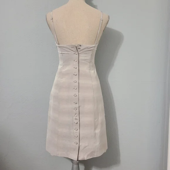 Moulinette Soeurs Khaki Spaghetti Strap Dress Size 2‎